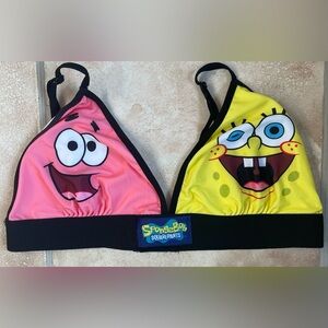 SpongeBob SquarePants women's sports bra or bikini top Patrick Star; size L